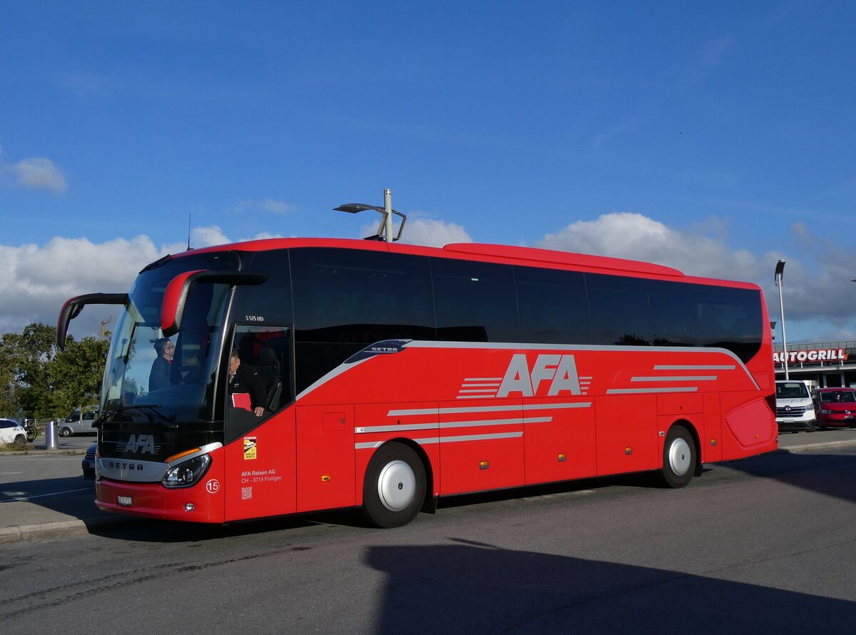 (267'050) - AFA Adelboden - Nr. 15/BE 26'702 - Setra am 15. September 2024 in Bavois, Autobahnrastst�tte
