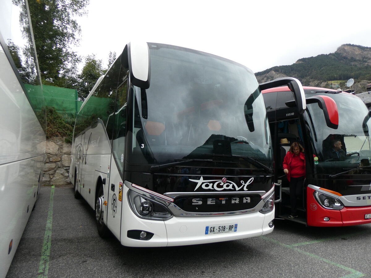 (267'192) - Aus Frankreich: Tacavl, Chteauneuf-Grasse - GX 518 RP - Setra am 18. September 2024 in Ordino, Carparkplatz