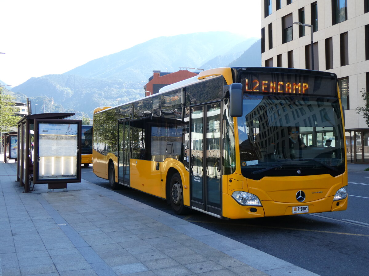 (267'275) - Coopalsa, Andorra la Vella - P9801 - Mercedes am 19. September 2024 in Andorra la Vella, Estaci� Nacional Autobusos