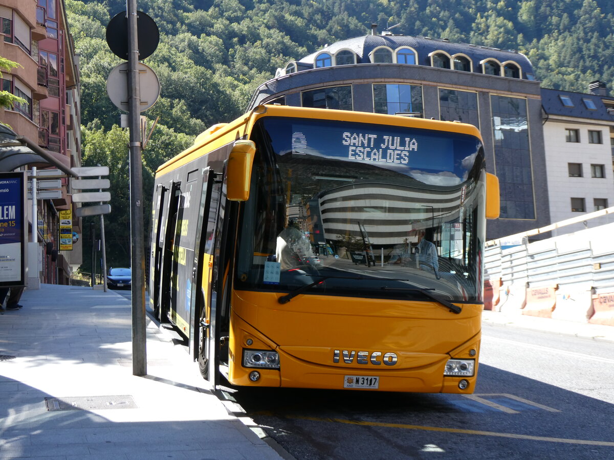 (267'287) - Nadal, Andorra la Vella - N3117 - Iveco am 19. September 2024 in Andorra la Vella, La Uni�