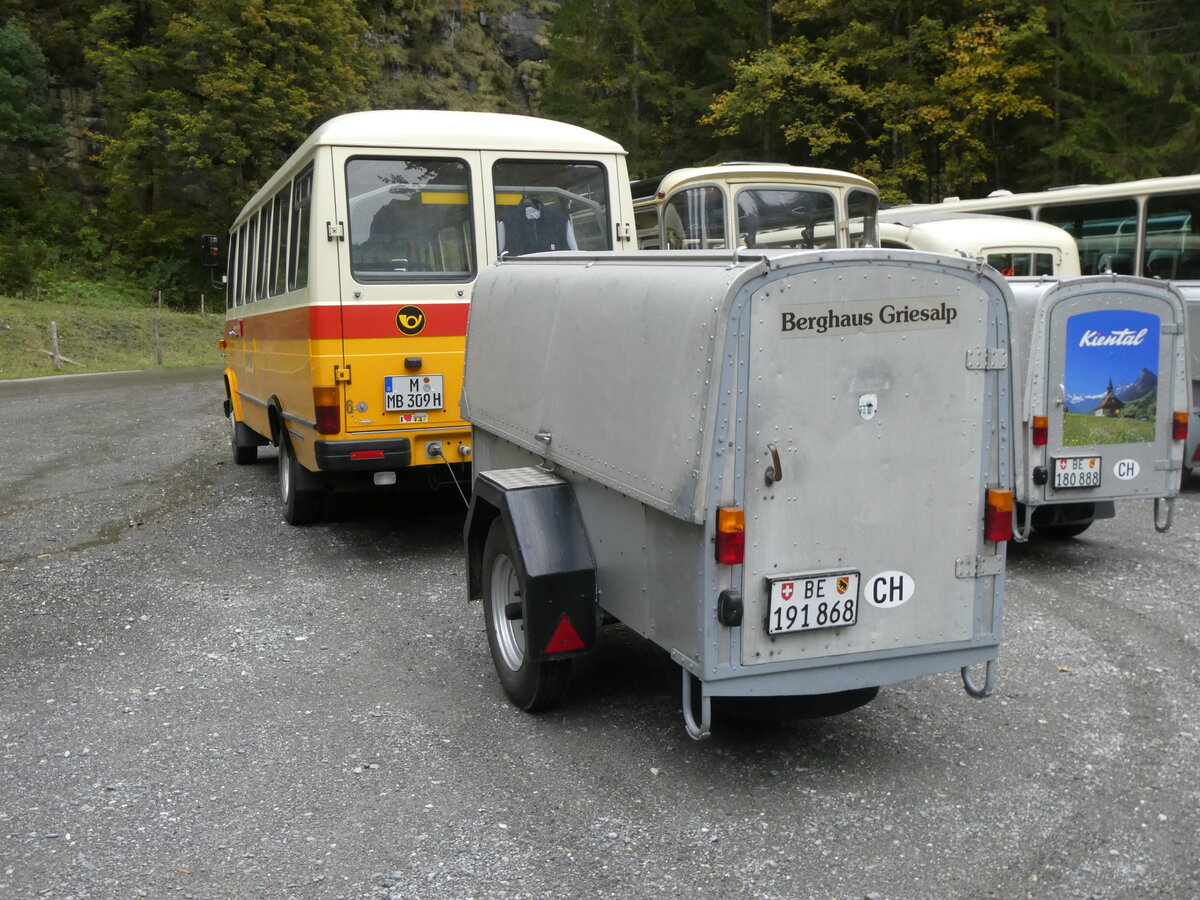 (268'168) - Schmid, Th�rishaus - BE 191'868 - Moser Gep�ckanh�nger (ex P 30'215) am 12. Oktober 2024 in Kiental, Tschingel