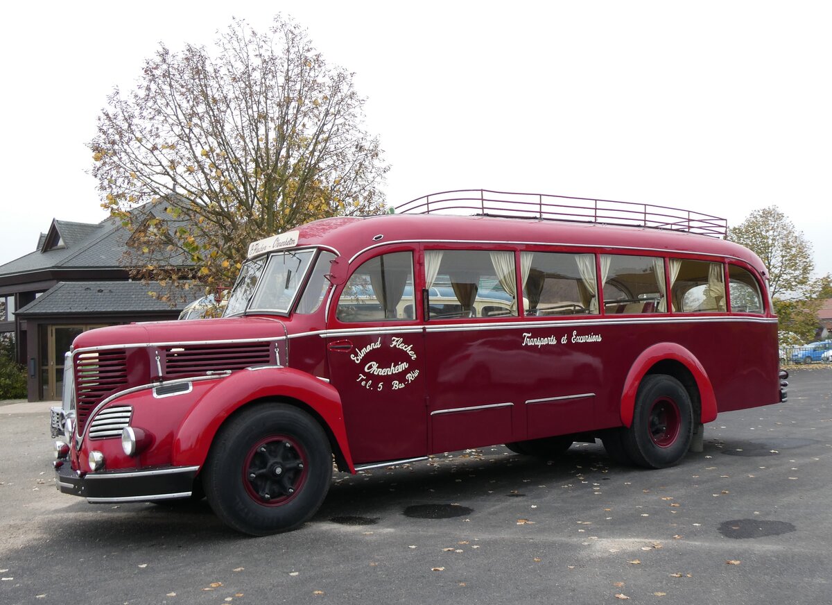 (268'589) - Flecher, Ohnenheim - EH 929 EJ - Lancia/Orlandi (ex Brnard, Parisot; ex Laporterie, Marciac; ex Armee von Mussolini/I) am 26. Oktober 2024 in Kintzheim, Cigoland