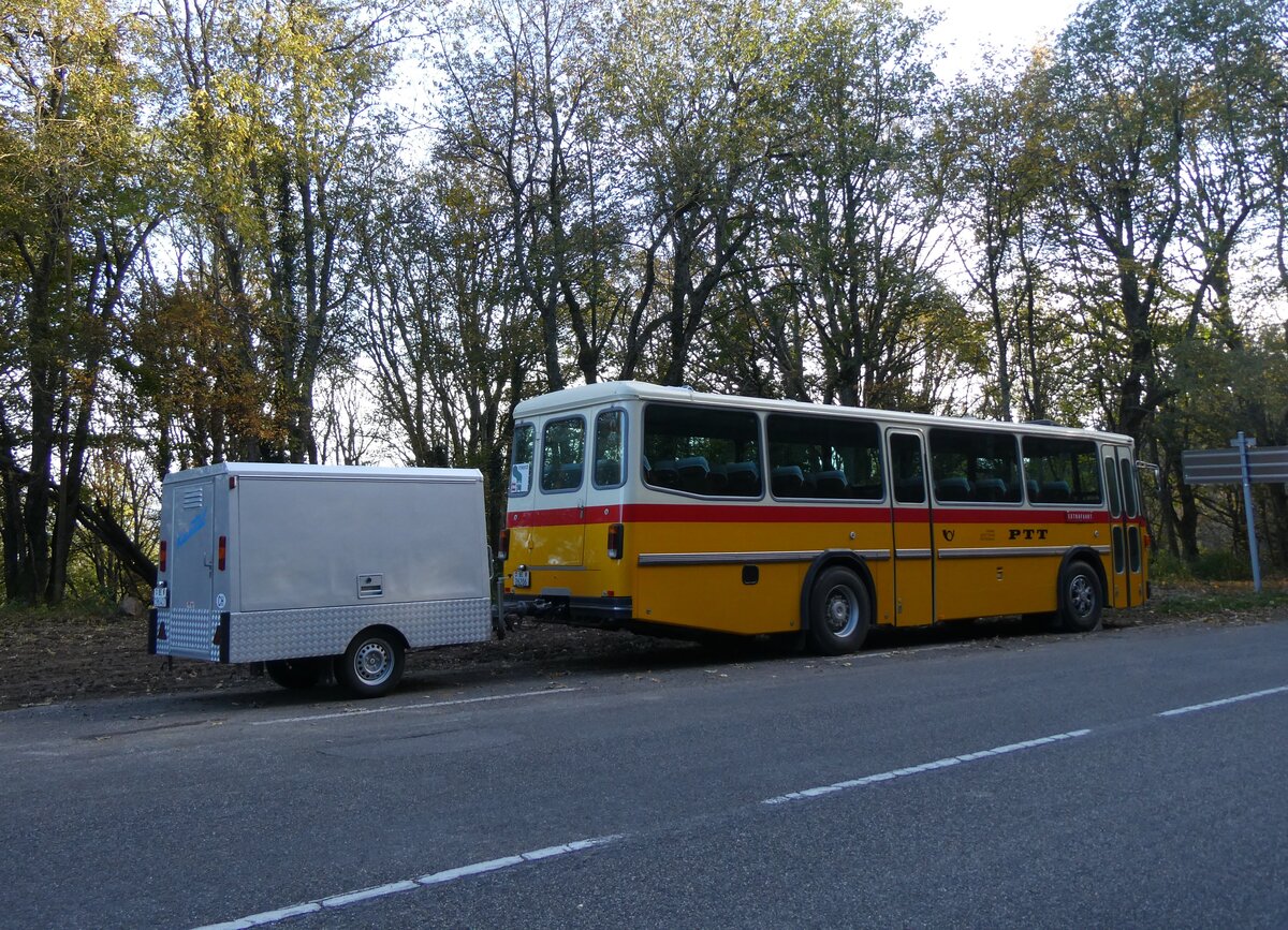 (268'790) - Aus der Schweiz: Schmid, Th�rishaus - BE 26'206 - Saurer/T�scher (ex P 24'244) am 27. Oktober 2024 in Wattwiller, Vieil Armand Hartmannswillerkopf