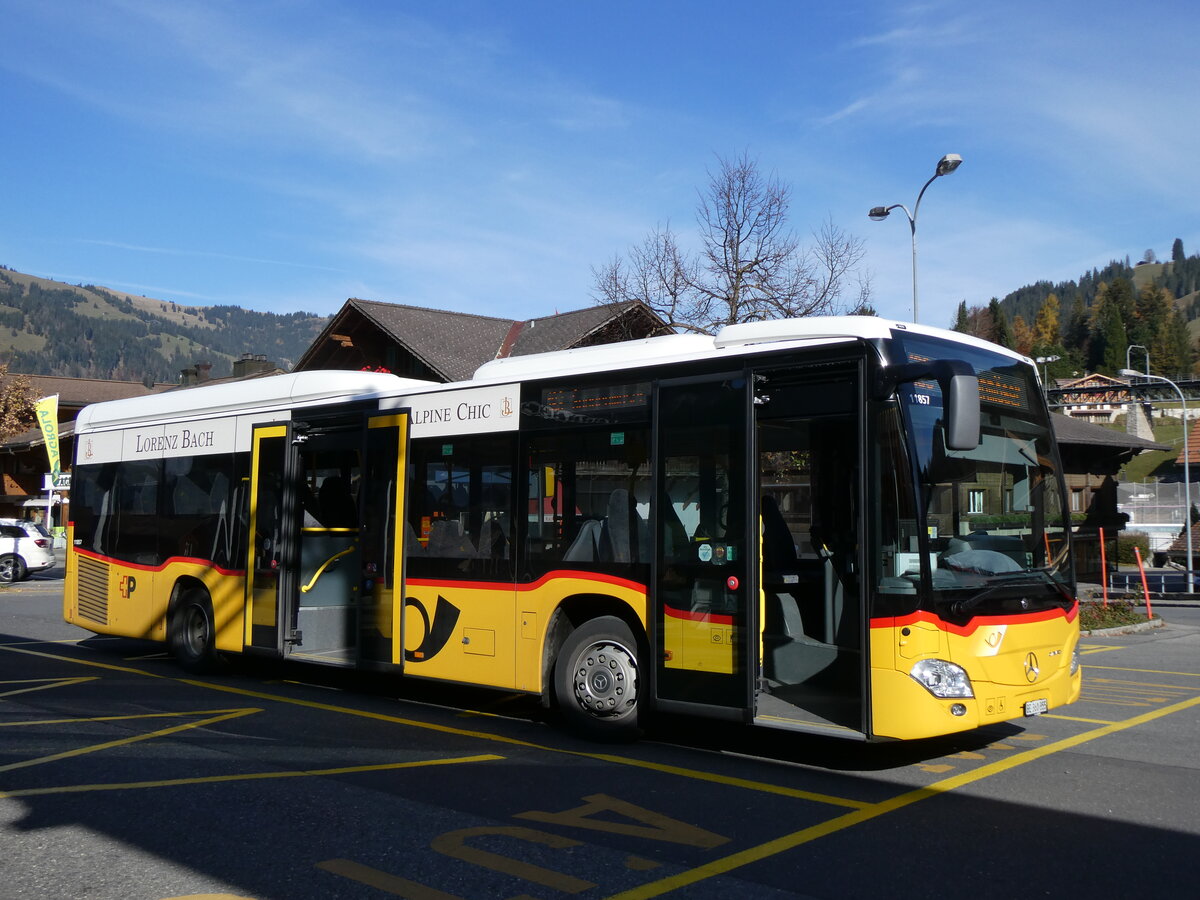 (268'971) - K�bli, Gstaad - BE 360'355/PID 11'857 - Mercedes (ex PostAuto Bern BE 538'988; ex PostAuto Bern BE 653'386) am 7. November 2024 beim Bahnhof Gstaad