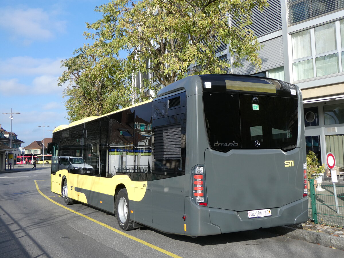 (269'153) - STI Thun - Nr. 416/BE 106'416 - Mercedes am 14. November 2024 bei der Schiffl�ndte Thun