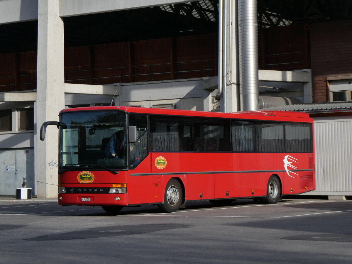 (269'236) - Land-Bus, Wattenwil - BE 146'762 - Setra (ex Gander, Ch�teau-d'Oex; ex TRAVYS Yverdon; ex AFA Adelboden Nr. 5) am 18. November 2024 in Thun, Grabengut