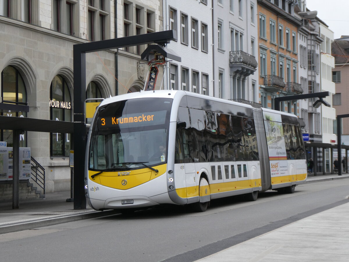 (269'316) - VBSH Schaffhausen - Nr. 7/SH 38'007 - eIrizar am 21. November 2024 beim Bahnhof Schaffhausen