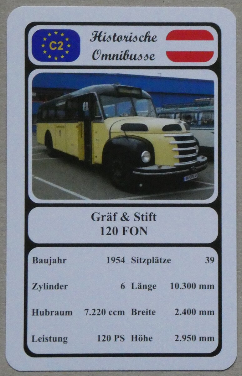 (269'568) - Quartett-Spielkarte mit Gr�f & Stift 120 FON von 1954 am 1. Dezember 2024 in Thun