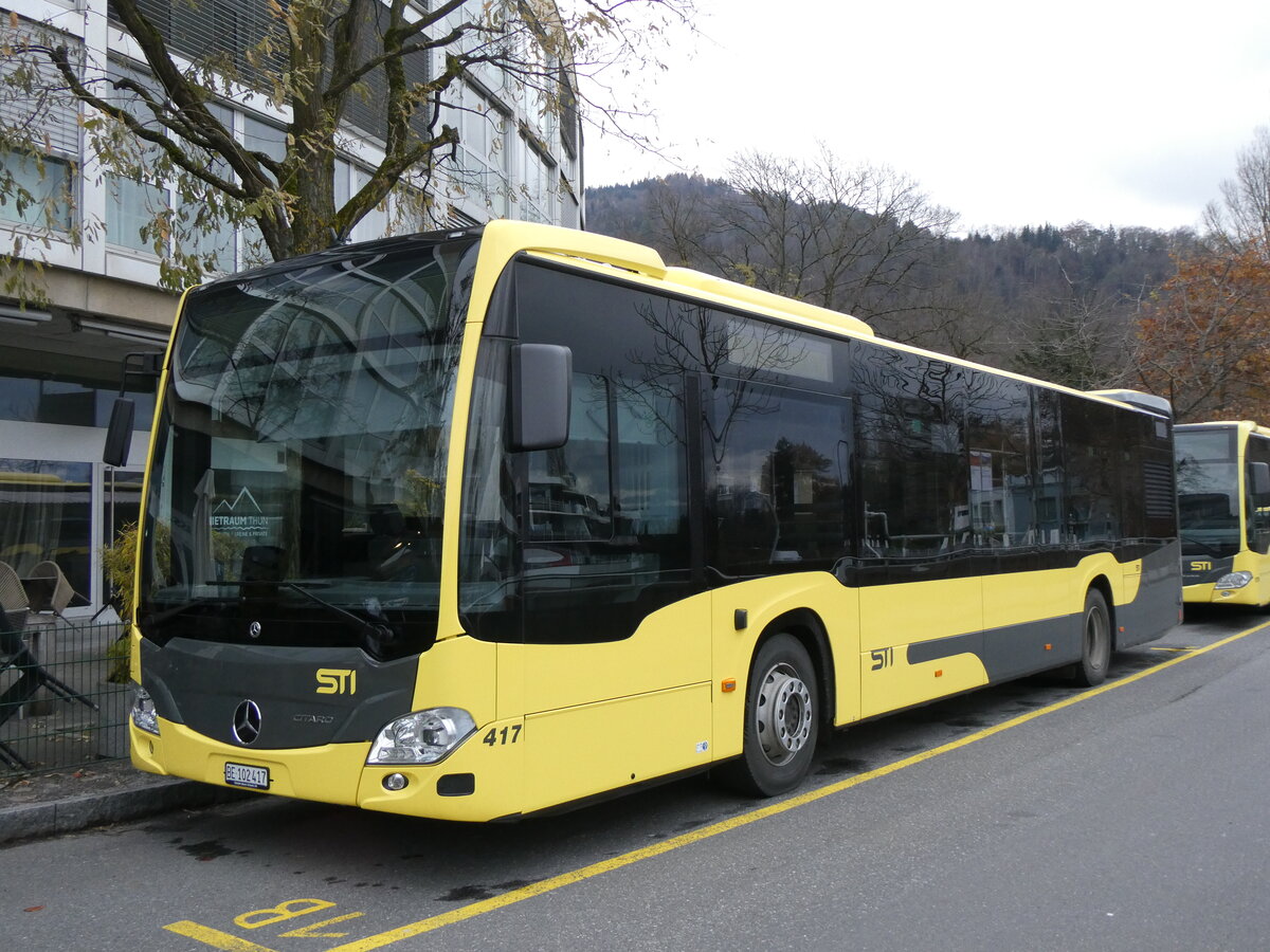 (269'619) - STI Thun - Nr. 417/BE 102'417 - Mercedes am 4. Dezember 2024 bei der Schiffl�ndte Thun