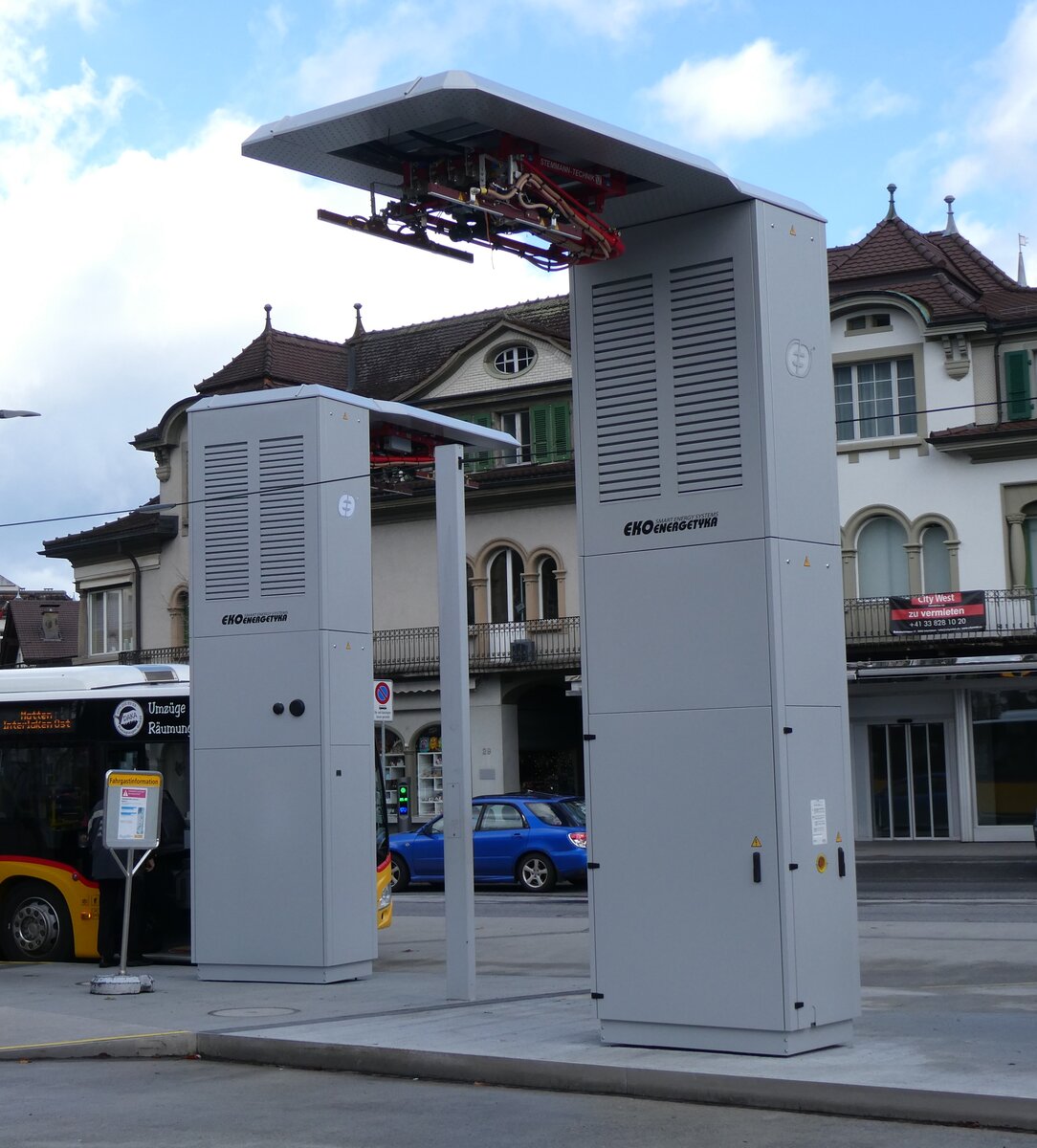 (269'629) - Ladestationen f�r Elektrobusse am 6. Dezember 2024 beim Bahnhof Interlaken West