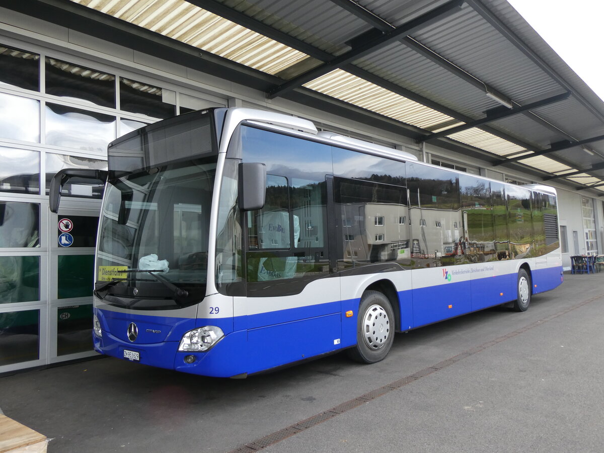 (269'682) - VZO Gr�ningen - Nr. 29/ZH 953'629 - Mercedes am 7. Dezember 2024 in Winterthur, Daimler Buses