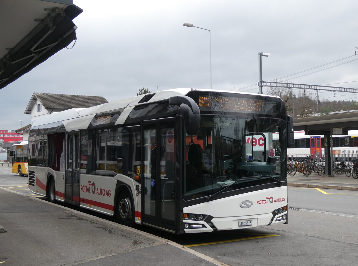 (269'768) - ARAG Ruswil - Nr. 45/LU 15'513 - Solaris am 10. Dezember 2024 beim Bahnhof Sursee