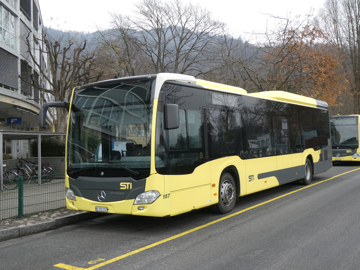 (269'844) - STI Thun - Nr. 157/BE 752'157 - Mercedes am 14. Dezember 2024 bei der Schiffl�ndte Thun