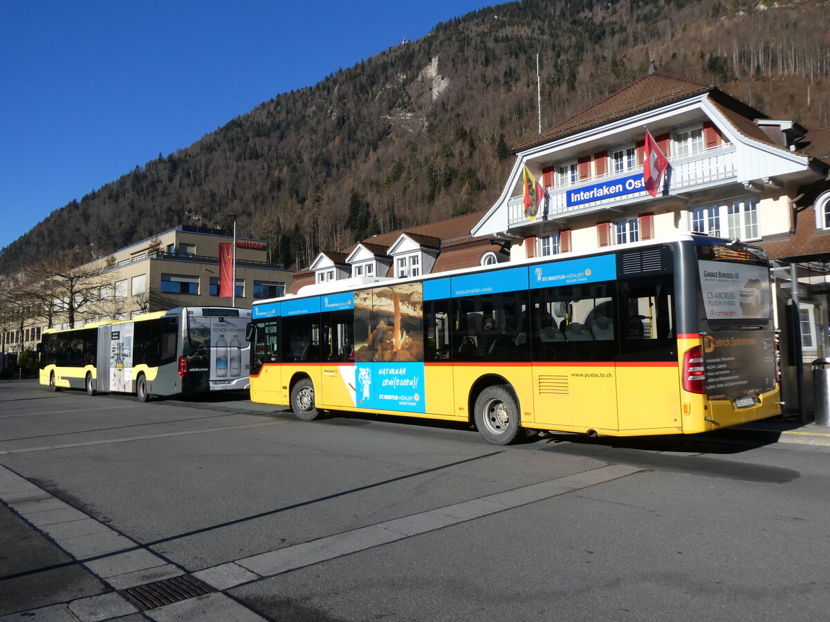 (269'891) - PostAuto Bern - BE 610'539/PID 5270 - Mercedes (ex BE 700'281; ex Schmocker, Stechelberg Nr. 2) am 16. Dezember 2024 beim Bahnhof Interlaken Ost