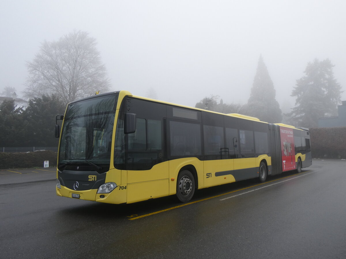 (270'460) - STI Thun - Nr. 704/BE 434'704 - Mercedes am 31. Dezember 2024 bei der Schiffl�ndte Thun