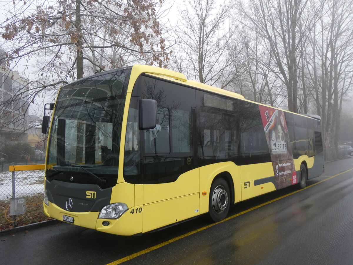 (270'469) - STI Thun - Nr. 410/BE 866'410 - Mercedes am 31. Dezember 2024 bei der Schiffl�ndte Thun