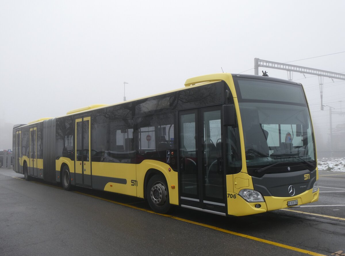 (270'472) - STI Thun - Nr. 706/BE 818'706 - Mercedes am 31. Dezember 2024 in Thun, CarTerminal