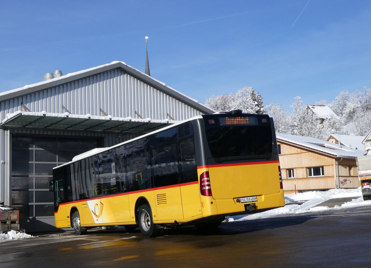 (270'638) - PostAuto Ostschweiz - SG 356'488/PID 5690 - Mercedes (ex Schmidt, Oberb�ren) am 4. Januar 2025 in Nesslau, Altherr