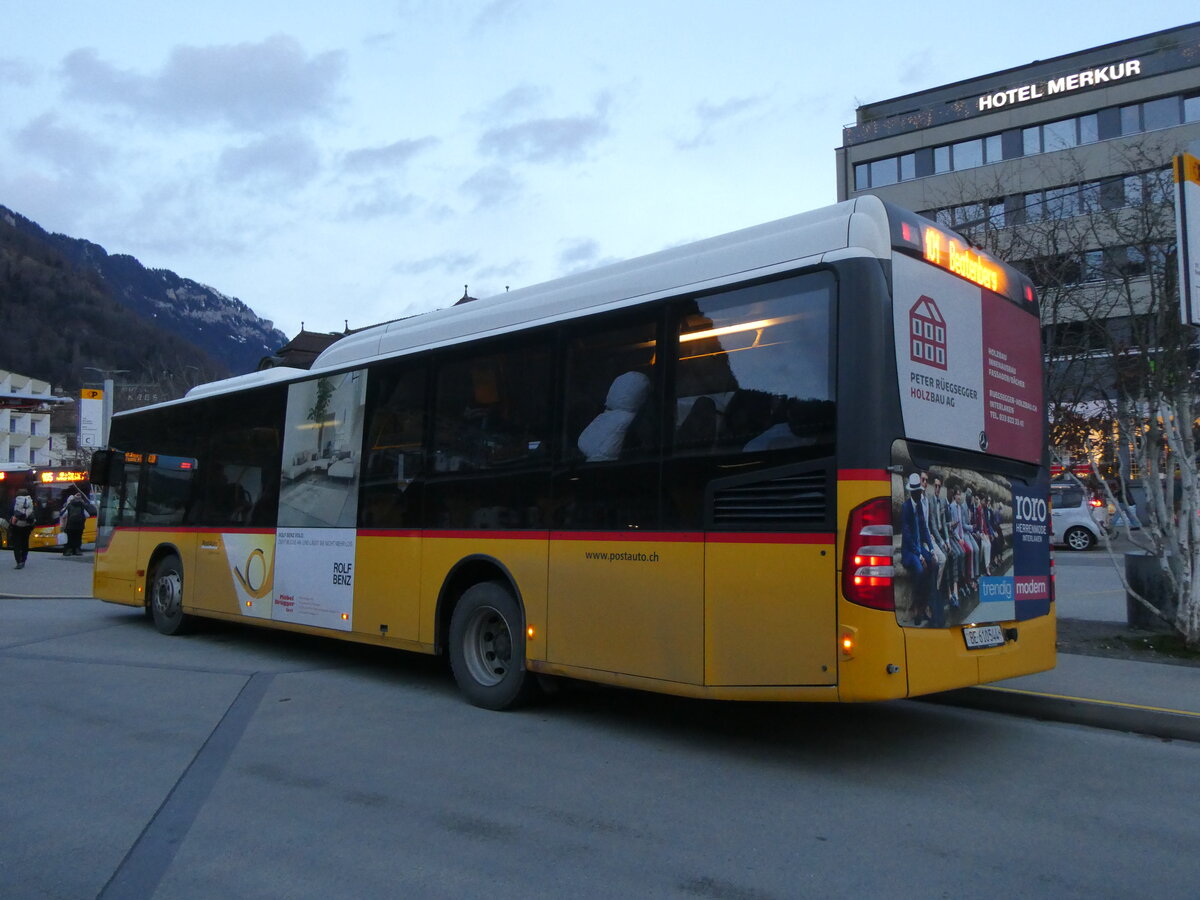 (270'769) - PostAuto Bern - BE 610'544/PID 5417 - Mercedes (ex BE 538'988; ex BE 637'781) am 7. Januar 2025 beim Bahnhof Interlaken West