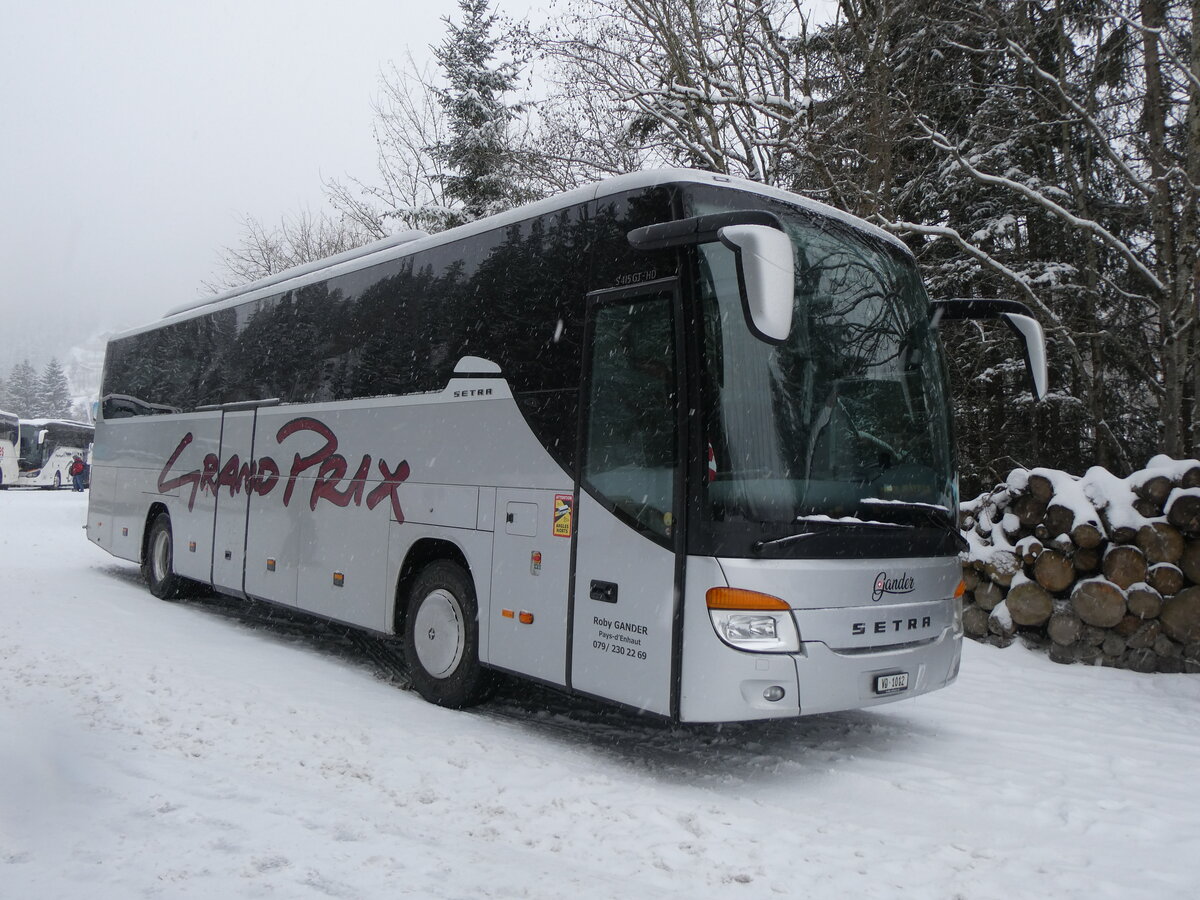 (270'928) - Gander, Ch�teau-d'Oex - VD 1012 - Setra am 11. Januar 2025 in Adelboden, ASB