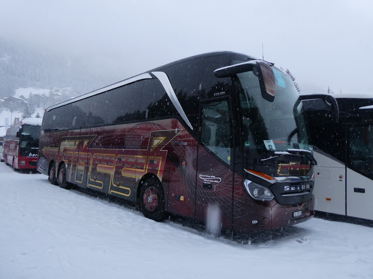 (270'984) - G�ssi, Horw - LU 15'113 - Setra am 11. Januar 2025 in Adelboden, ASB