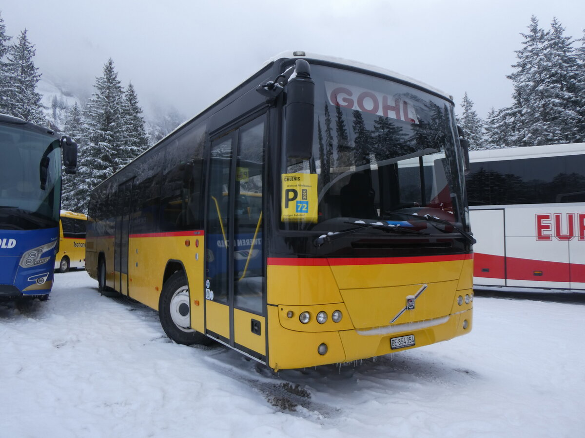 (271'082) - Gohl, Herzogenbuchsee - BE 854'354 - Volvo (ex Rojama, Sch�ftland; ex Schmidt, Oberb�ren PID 5103) am 11. Januar 2025 in Adelboden, Unter dem Birg