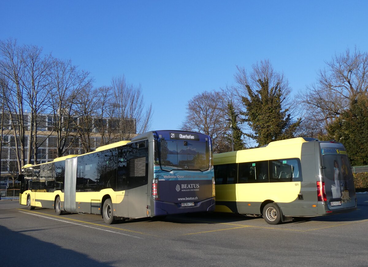 (271'132) - STI Thun - Nr. 717/BE 904'717 - Mercedes am 14. Januar 2025 bei der Schiffl�ndte Thun