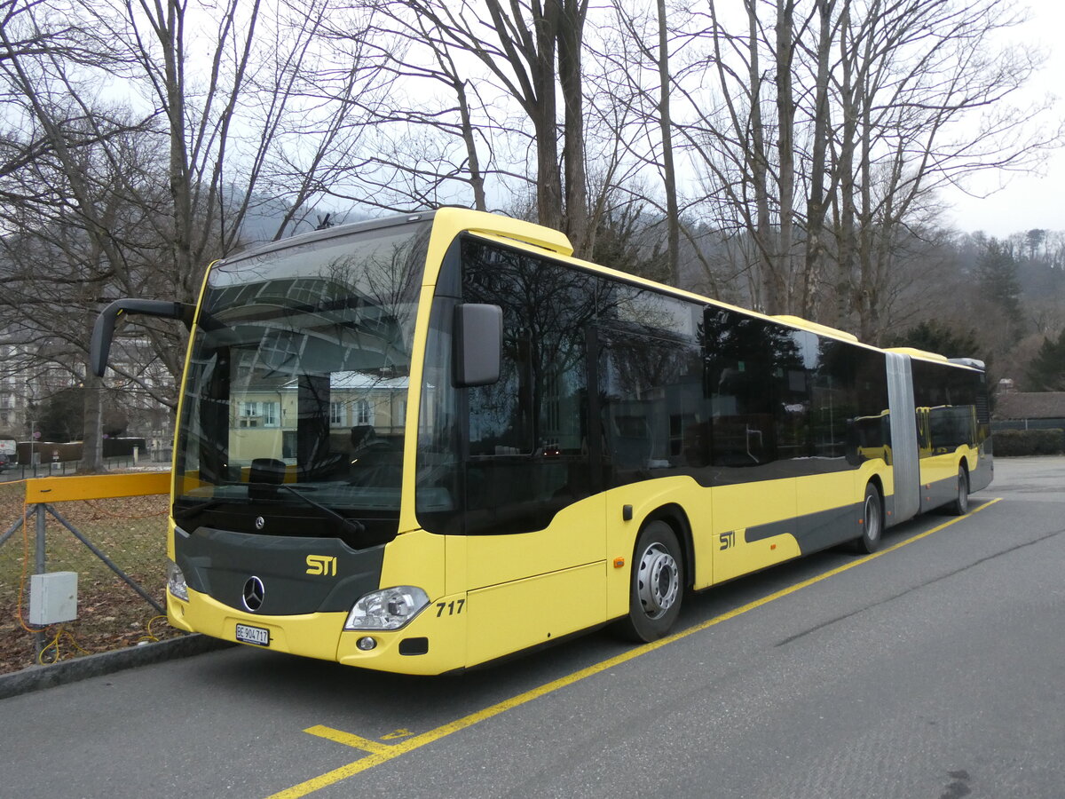 (271'224) - STI Thun - Nr. 717/BE 904'717 - Mercedes am 18. Januar 2025 bei der Schiffl�ndte Thun