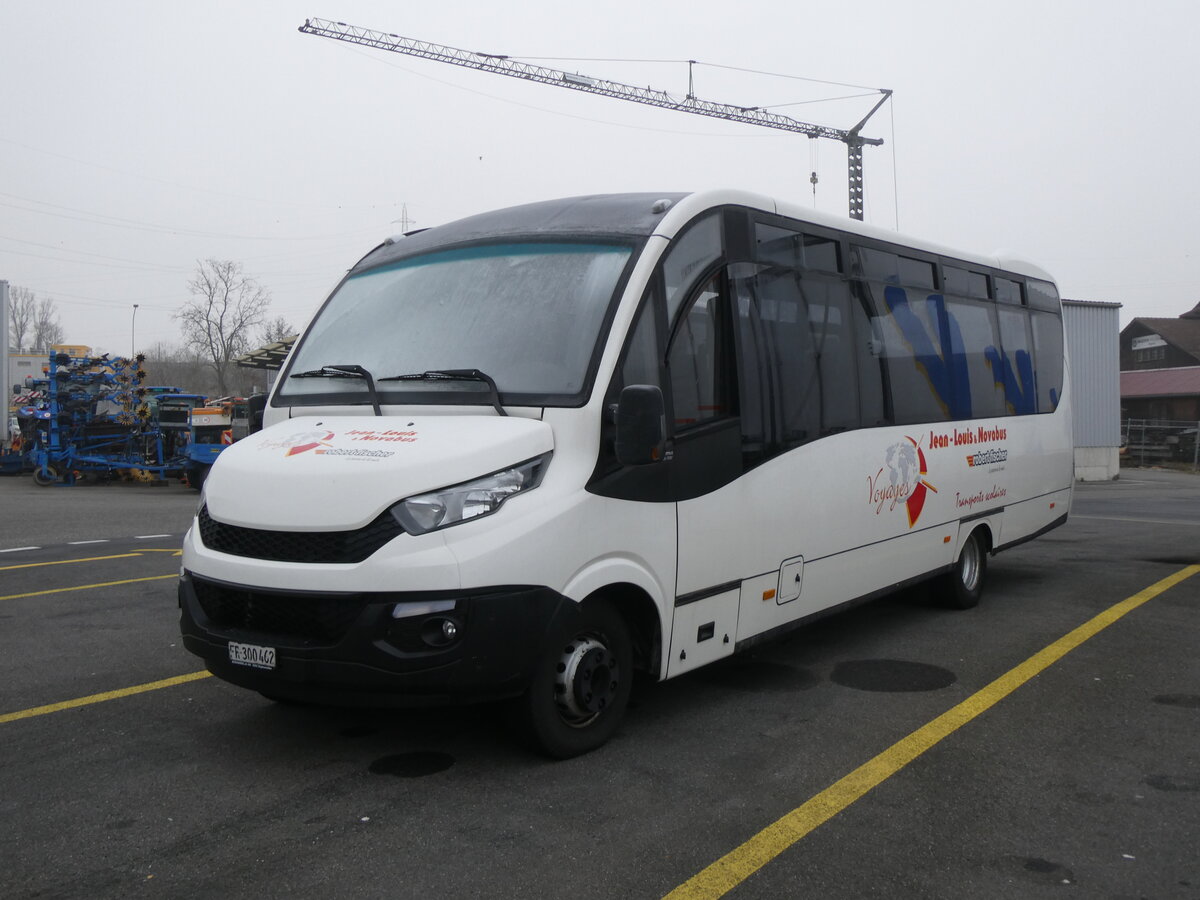 (271'330) - Jean-Louis, F�tigny - FR 300'462 - Iveco/Dyparro am 19. Januar 2025 in Kerzers, Interbus