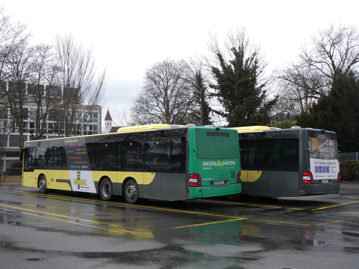 (271'478) - STI Thun - Nr. 602/BE 865'602 - MAN am 27. Januar 2025 bei der Schiffl�ndte Thun