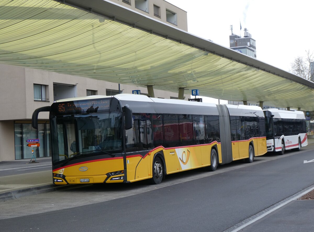 (271'683) - H�fliger, Sursee - Nr. 30/LU 197'104/PID 11'119 - Solaris am 7. Februar 2025 beim Bahnhof Sursee
