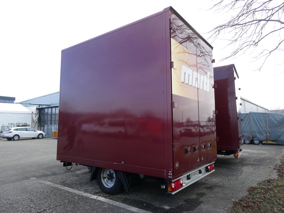 (271'795) - Marti, Kallnach - Nr. 80/BE 589'144 - Harbeck Gep�ckanh�nger am 8. Februar 2025 in Kallnach, Car-Terminal