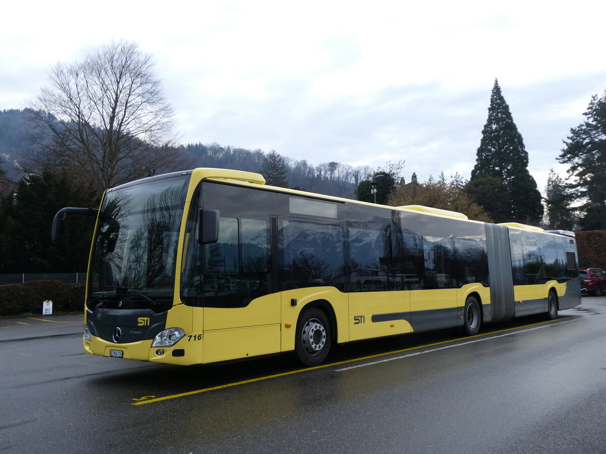 (271'829) - STI Thun - Nr. 716/BE 904'716 - Mercedes am 11. Februar 2025 bei der Schiffl�ndte Thun