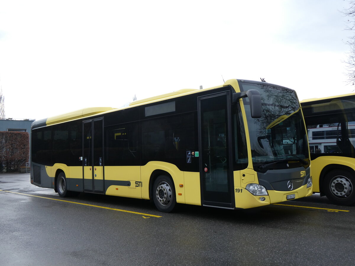 (271'832) - STI Thun - Nr. 191/BE 804'191 - Mercedes am 11. Februar 2025 bei der Schiffl�ndte Thun
