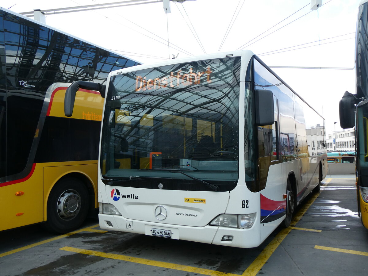 (272'044) - Steffen, Remetschwil - Nr. 62/AG 430'846/PID 5194 - Mercedes am 14. Februar 2025 in Chur, Postautostation