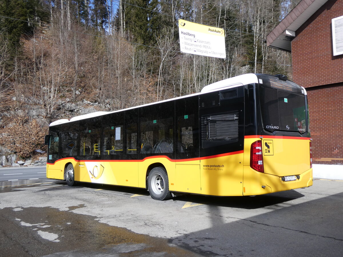 (272'310) - Fl�ck, Brienz - Nr. 7/BE 623'971/PID 11'527 - Mercedes am 21. Februar 2025 auf dem Br�nigpass