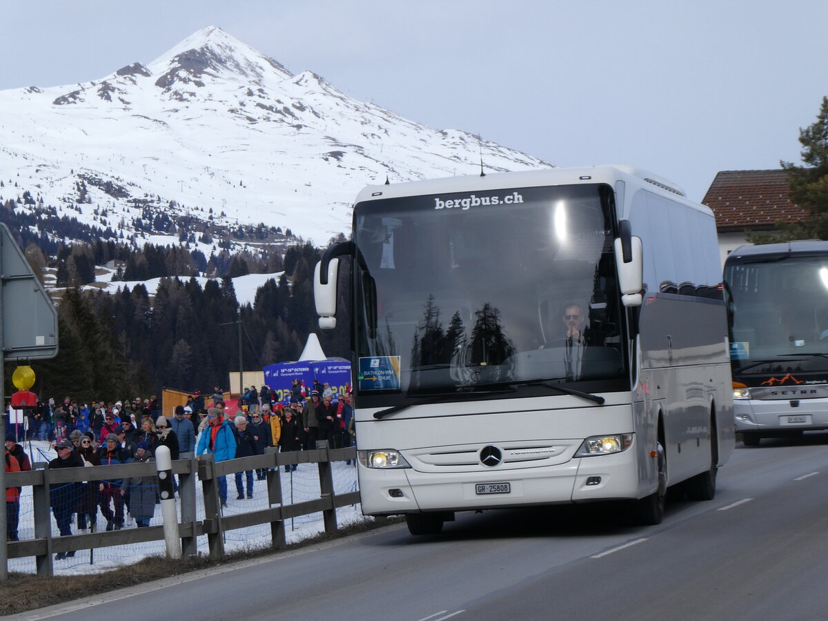 (272'377) - L�tscher, Haldenstein - GR 25'808 - Mercedes am 22. Februar 2025 in Lantsch/Lenz, Biathlon-WM