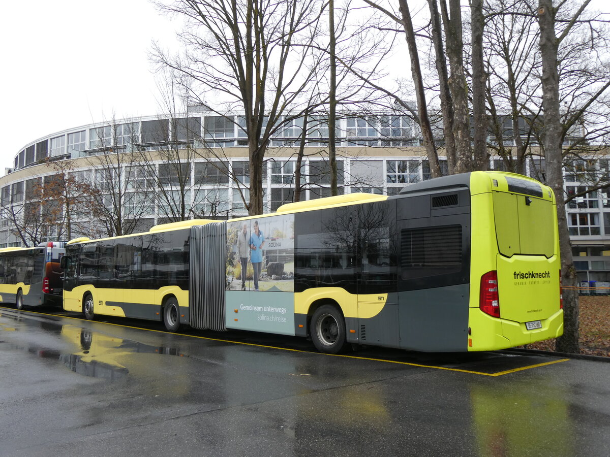 (272'457) - STI Thun - Nr. 168/BE 752'168 - Mercedes am 26. Februar 2025 bei der Schiffl�ndte Thun