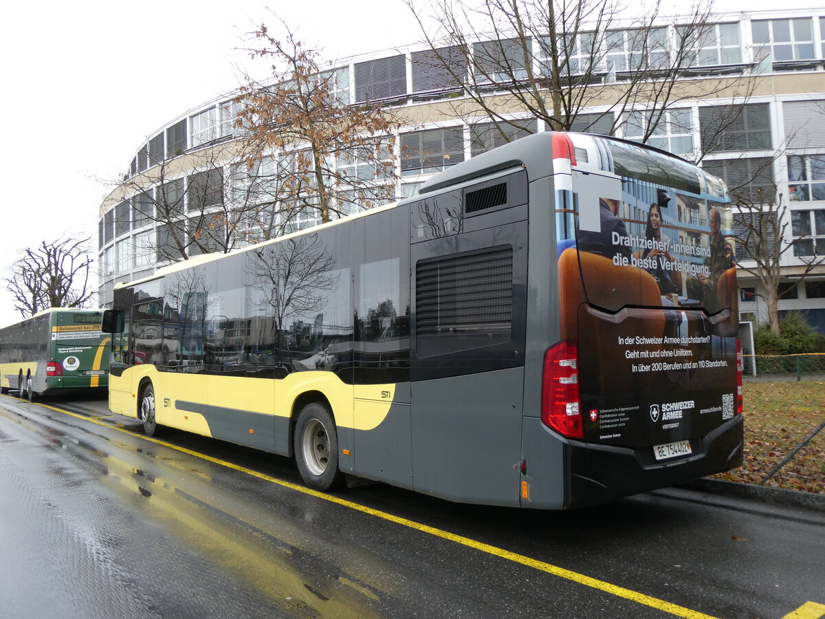 (272'458) - STI Thun - Nr. 402/BE 754'402 - Mercedes am 26. Februar 2025 bei der Schiffl�ndte Thun