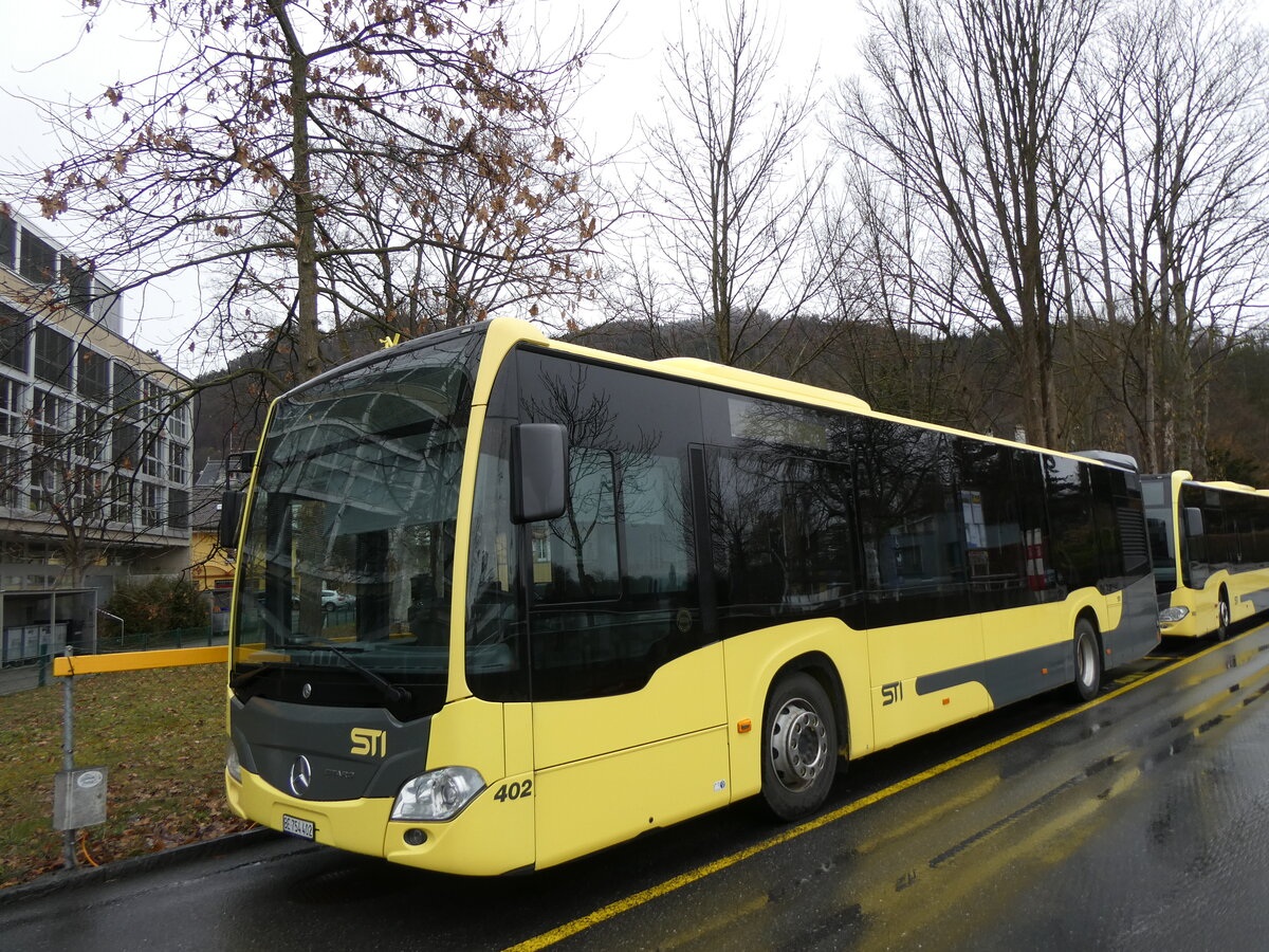 (272'460) - STI Thun - Nr. 402/BE 754'402 - Mercedes am 26. Februar 2025 bei der Schiffl�ndte Thun