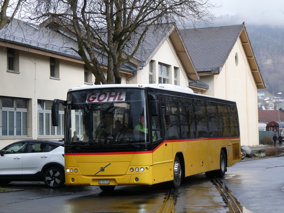 (272'465) - Gohl, Herzogenbuchsee - BE 854'354 - Volvo (ex Rojoma, Sch�ftland; ex Schmidt, Oberb�ren PID 5103) am 27. Februar 2025 in Thun, Expo