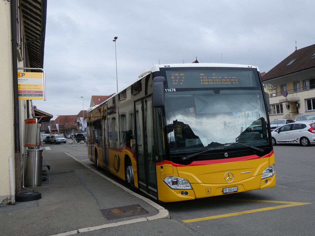 (272'561) - Wieland, Murten - Nr. 125/FR 300'631/PID 11'678 - Mercedes am 1. M�rz 2025 beim Bahnhof Kerzers