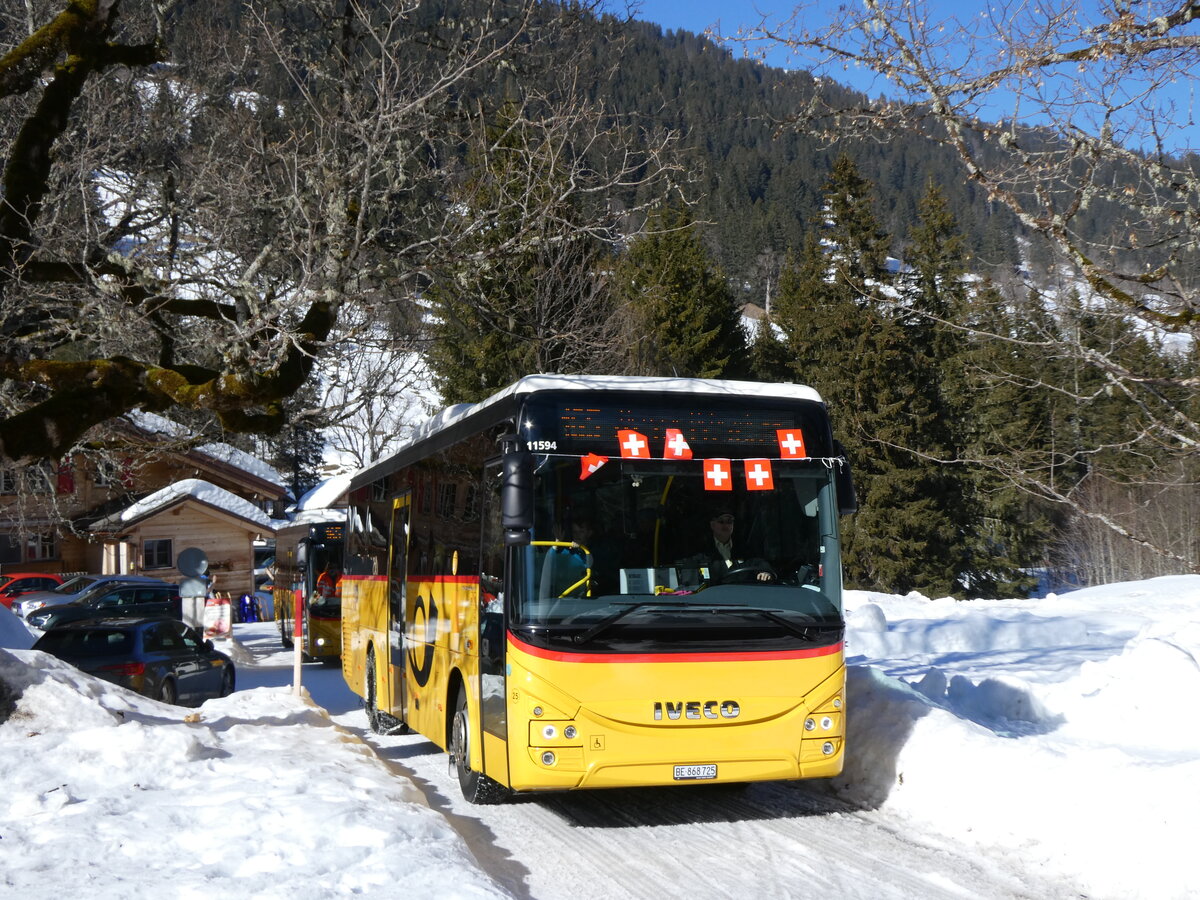 (272'601) - Fl�ck, Brienz - Nr. 25/BE 868'725/PID 11'594 - Iveco am 2. M�rz 2025 auf der Schwarzwaldalp