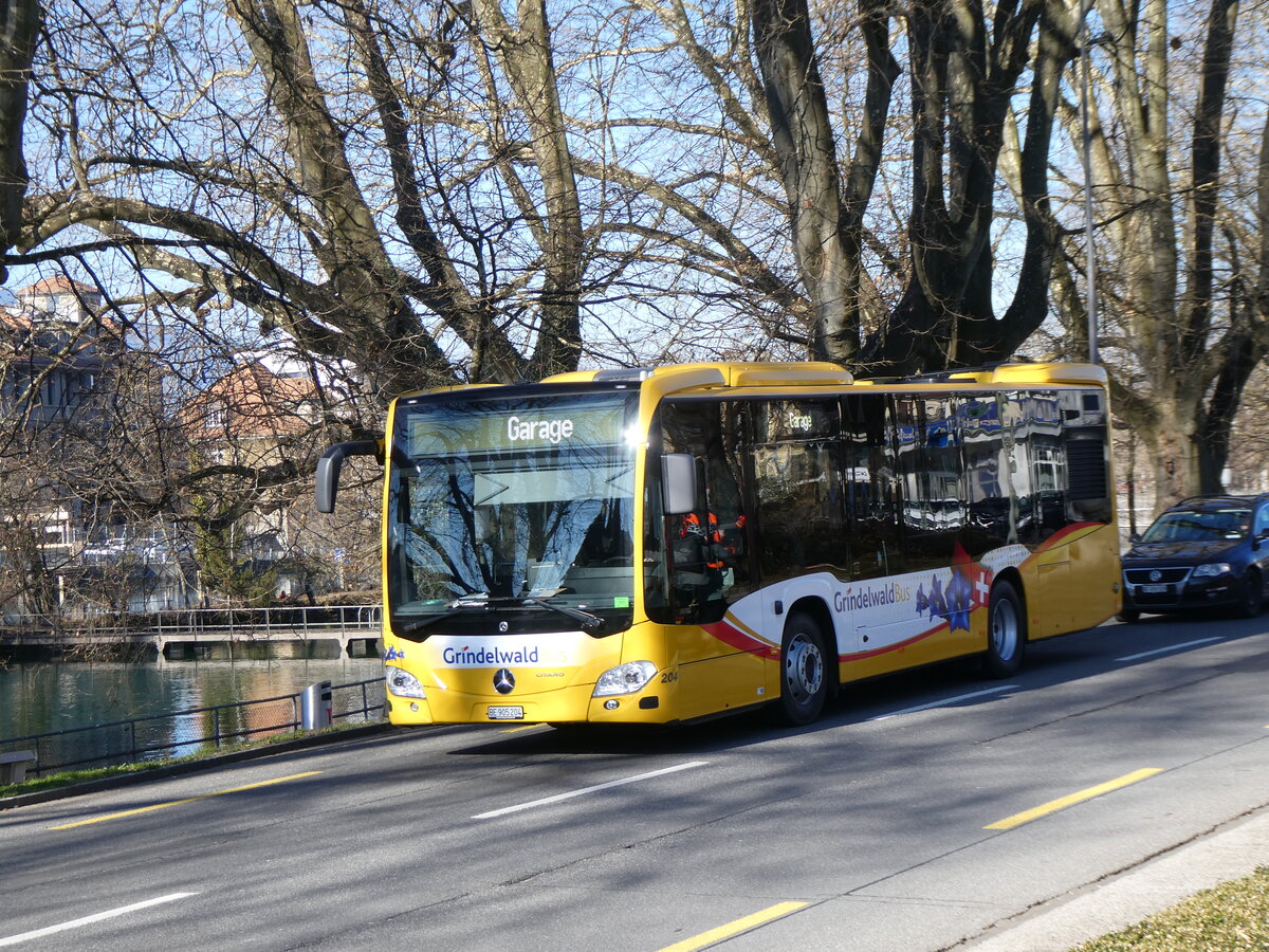 (272'623) - GrindelwaldBus, Grindelwald - Nr. 204/BE 905'204 - Mercedes am 3. M�rz 2025 in Thun, Grabengut