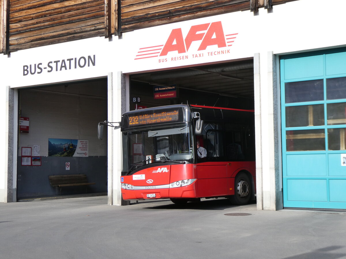 (272'648) - AFA Adelboden - Nr. 91/BE 26'704 - Solaris am 6. M�rz 2025 in Adelboden, Busstation
