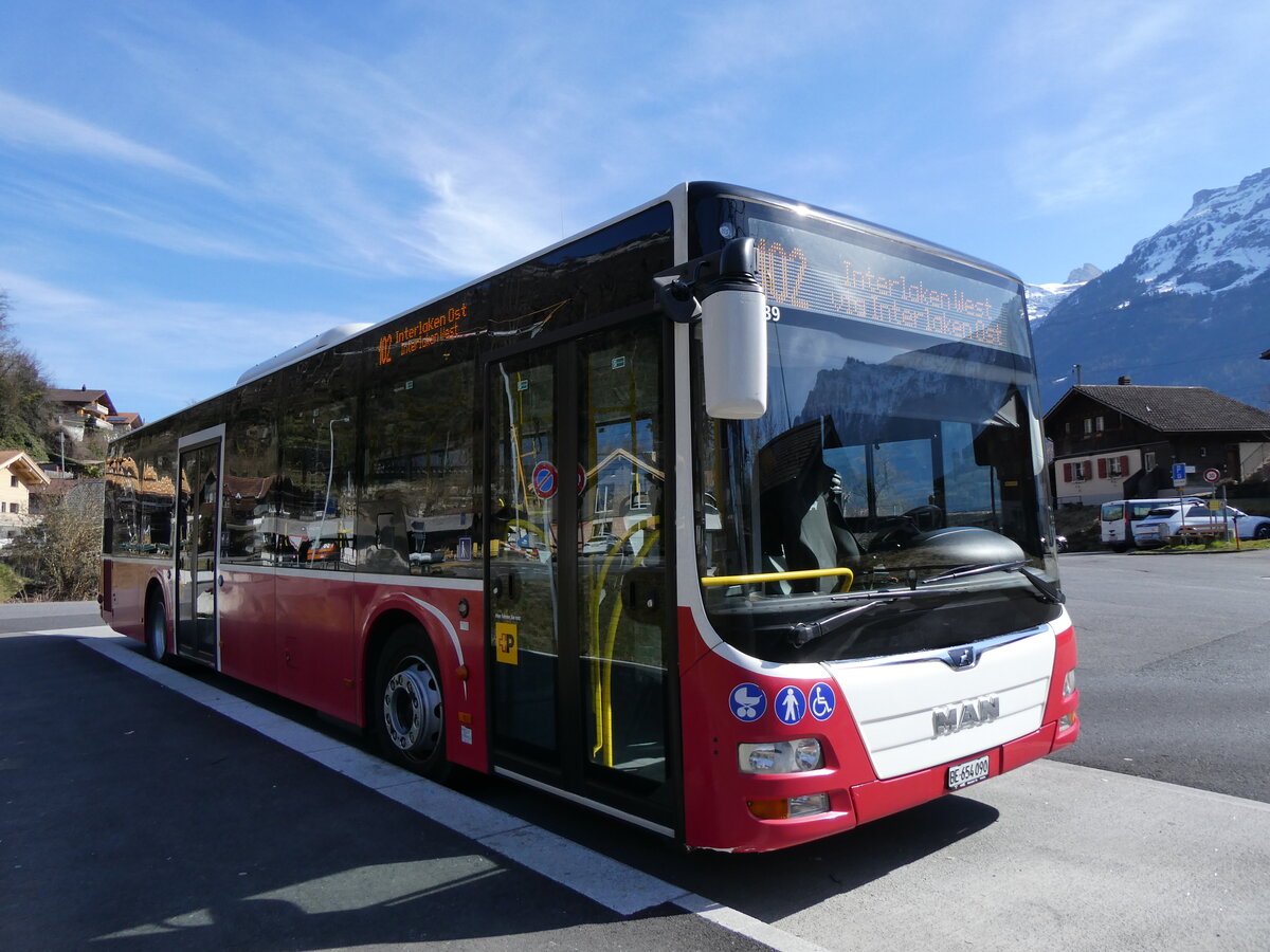 (272'669) - PostAuto Bern - BE 654'090/PID 12'339 - MAN (ex Dr. Richard, A-Wien Nr. 1419) am 7. M�rz 2025 in Ringgenberg, S�ge