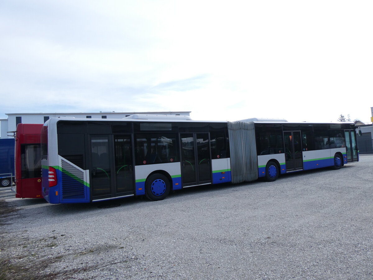 (272'738) - PostAuto Nordschweiz - PID 12'420 - Mercedes (ex TPL Lugano Nr. 404) am 9. M�rz 2025 in Kerzers, Murtenstrasse