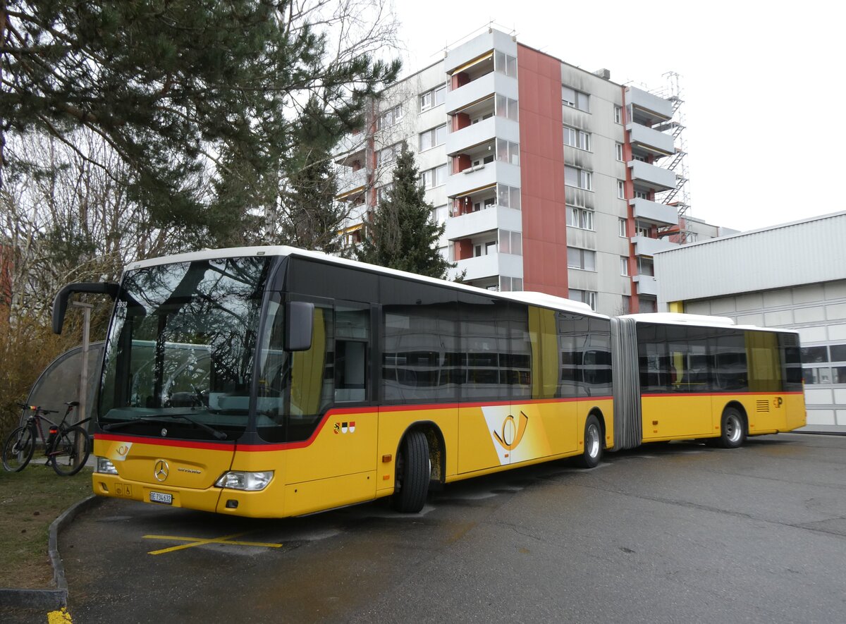 (272'750) - PostAuto Bern - Nr. 5550/BE 734'632/PID 5550 - Mercedes (ex Nr. 632) am 10. M�rz 2025 in Thun, Garage STI