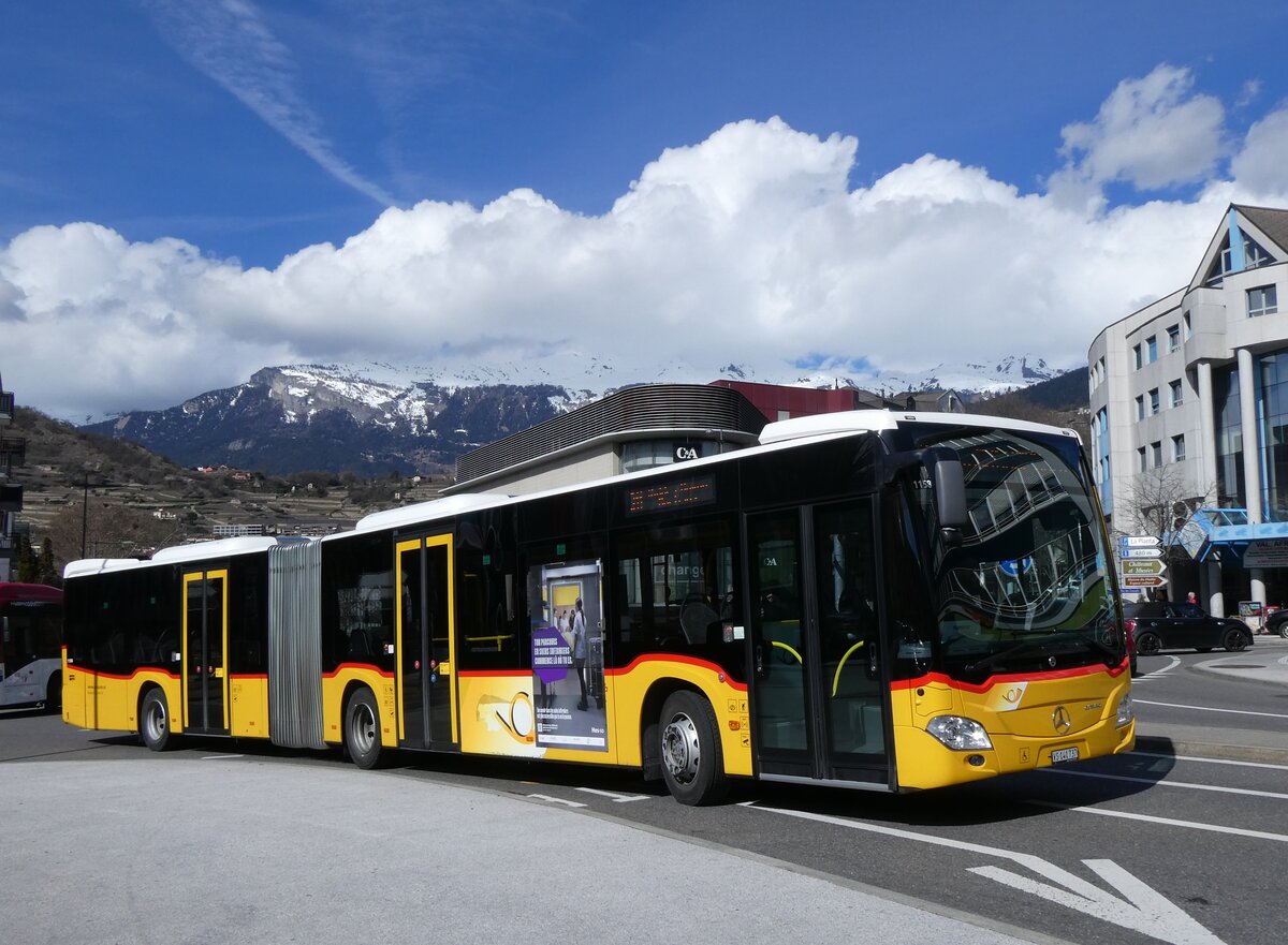 (272'781) - Buchard, Leytron - VS 141'737/PID 11'586 - Mercedes am 11. M�rz 2025 beim Bahnhof Sion