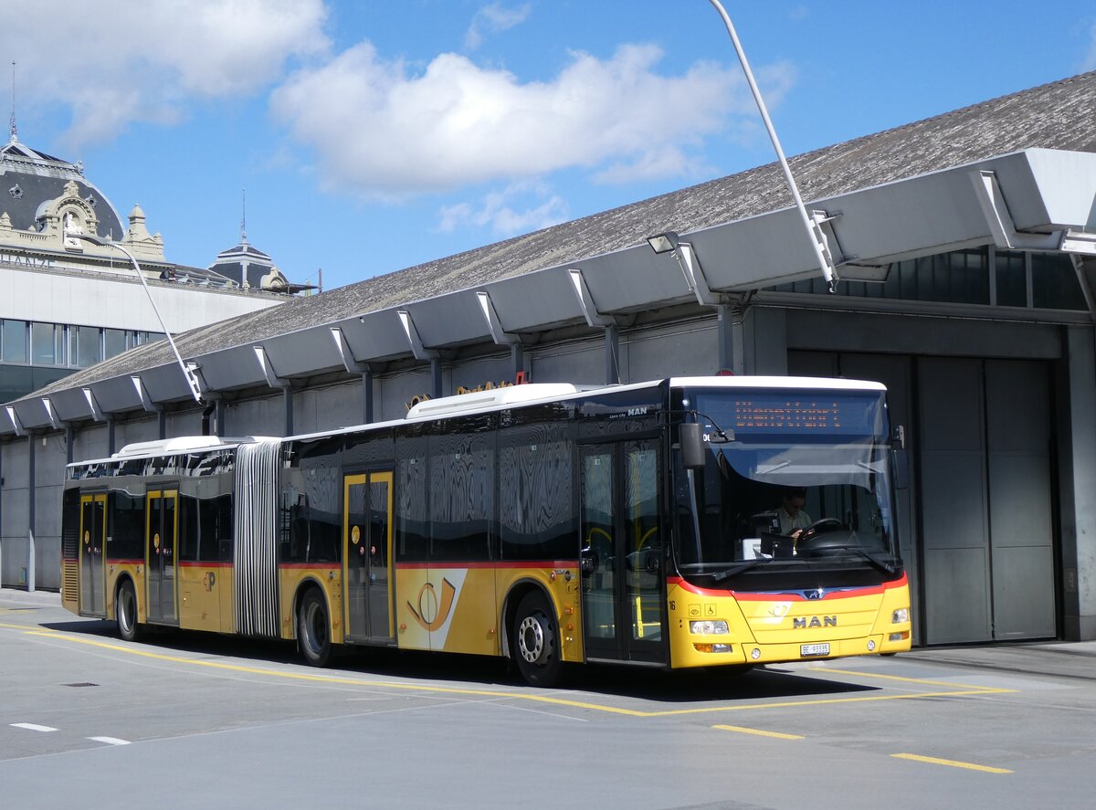 (272'834) - Steiner, Ortschwaben - Nr. 16/BE 93'335/PID 10'696 - MAN am 13. M�rz 2025 in Bern, Postautostation